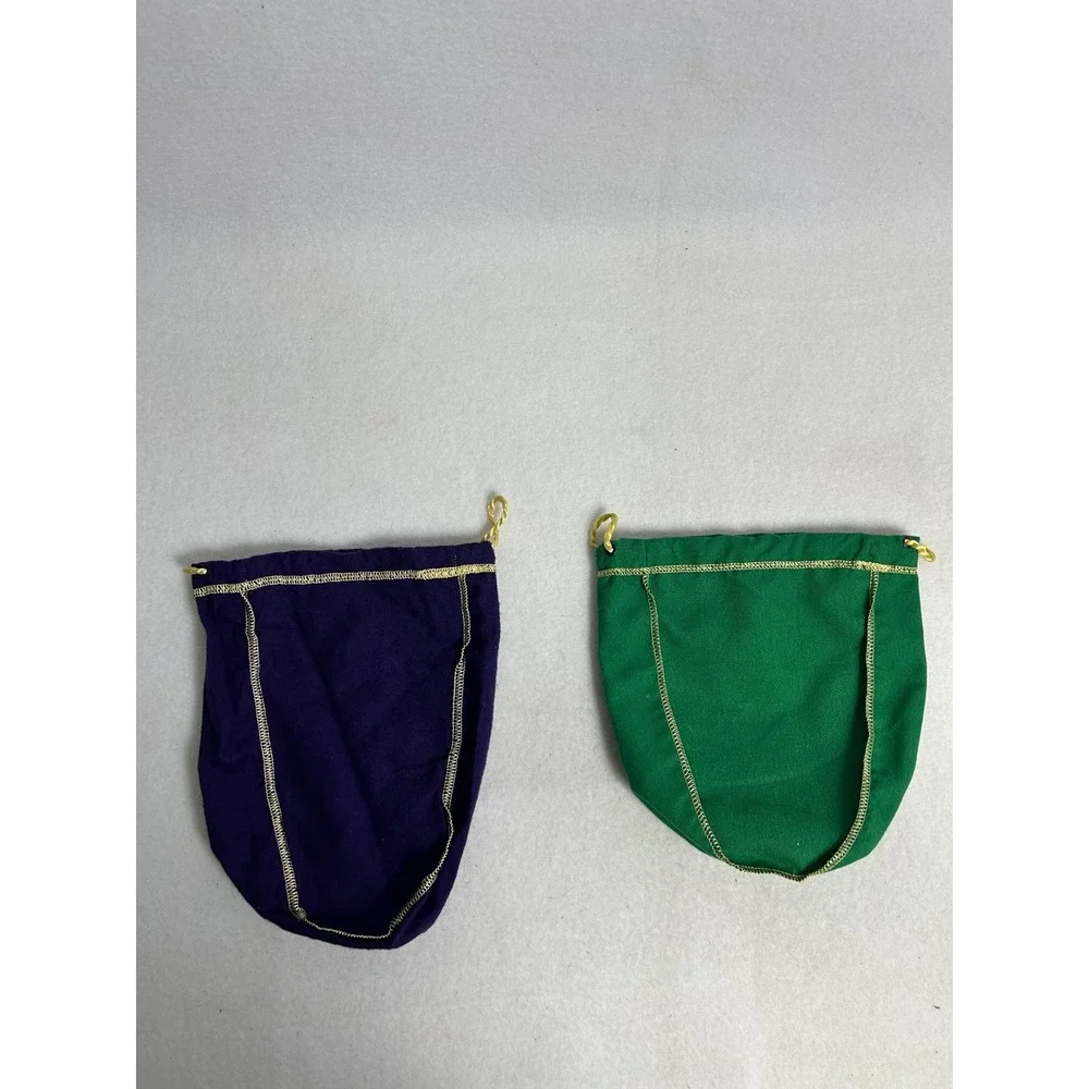 Collectible Barware Crown Royal OS Purple Green Drawstring Storage Bags 2pk